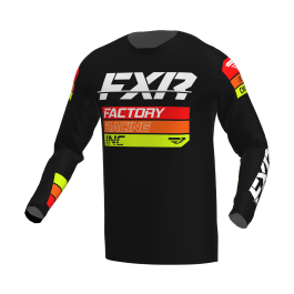 FXR Motocross Jersey Clutch - Black / Orange / HiVis