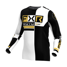 FXR Motocross Jersey Podium Battalion - White / Black
