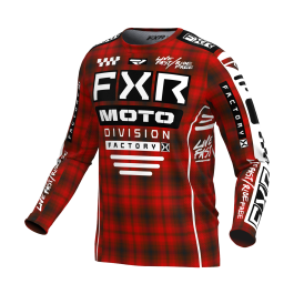 FXR Motocross Jersey Podium Gladiator - Red Plaid