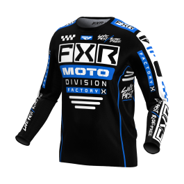 FXR Motocross Jersey Podium Gladiator - Black / Blue