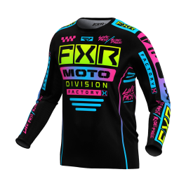 FXR Motocross Jersey Podium Gladiator - Black / Candy