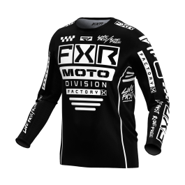 FXR Motocross Jersey Podium Gladiator - Black / White