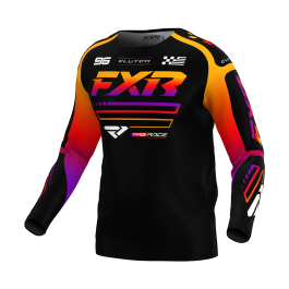 FXR Mini Motocross Jersey Clutch - Black / Spectrum