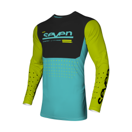 Seven Motocross Jersey Vox Aperture - Flo Yellow / Blue