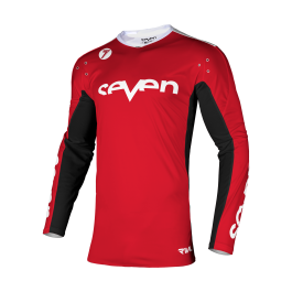 Seven Youth Motocross Jersey Rival Staple - Red