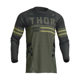 Thor Youth Motocross Jersey Pulse Combat - Army / Black