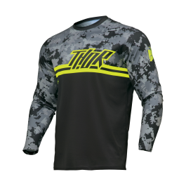Thor Youth Motocross Jersey Sector Digi - Black / Camo