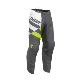 Thor Youth Motocross Pants Sector Checker - Charcoal / Acid