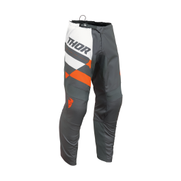 Thor Youth Motocross Pants Sector Checker - Charcoal / Orange