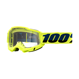 100% Motocross Goggle Accuri 2 Fluo Yellow - Clear