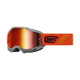 100% Motocross Goggle Accuri 2 Schrute - Mirror Red