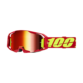 100% Motocross Goggle ARmatic Red - Mirror Red