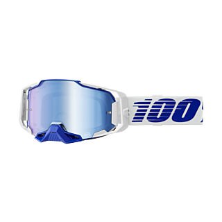 100% Motocross Goggle Armega Blue - Mirror Blue