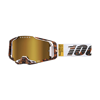 100% Motocross Goggle Armega LE Bruni - Mirror Gold