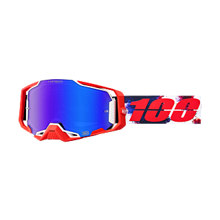 100% Motocross Goggle Armega Morpho - HiPER Mirror Blue
