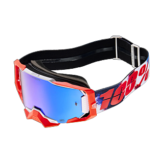 100% Motocross Goggle Armega Morpho - HiPER Mirror Blue