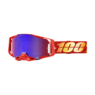 100% Motocross Goggle Armega Nuketown - Mirror Red / Blue
