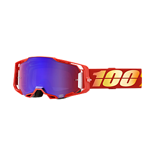 100% Motocross Goggle Armega Nuketown - Mirror Red / Blue