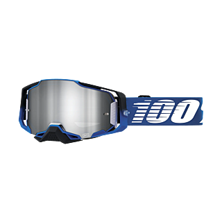 100% Motocross Goggle Armega Rockchuck - Mirror Silver Flash