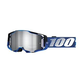 100% Motocross Goggle Armega Rockchuck - Mirror Silver Flash