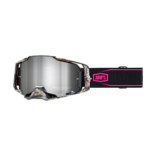 100% Motocross Goggle Armega Sarcelle - Mirror Silver