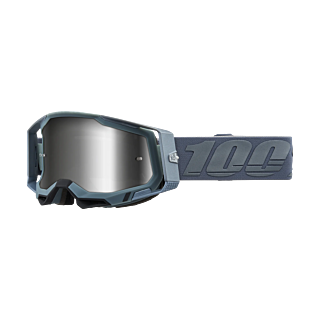 100% Motocross Goggle Racecraft 2 Battleship - Mirror Silver