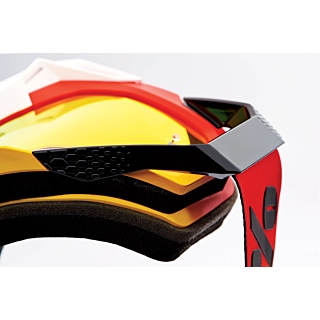 100% Motocross Goggle Racecraft 2 Ogusto - Mirror Red