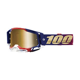 100% Motocross Goggle Racecraft 2 United - Mirror True Gold