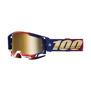 100% Motocross Goggle Racecraft 2 United - Mirror True Gold