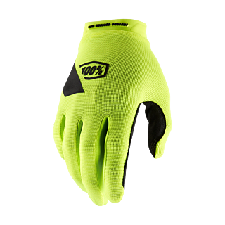 100% Motocross Gloves Ridecamp - Fluo Yellow