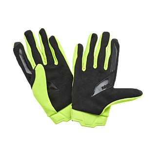 100% Motocross Gloves Ridecamp - Fluo Yellow