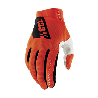 100% Motocross Gloves Ridefit - Fluo Orange