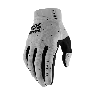 100% Motocross Gloves Ridefit Slasher - Silver