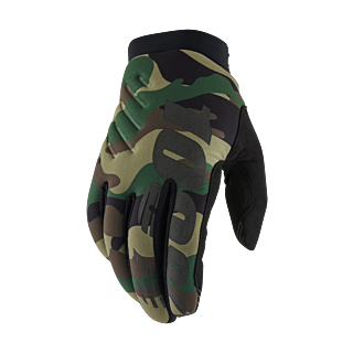 100% Motocross Gloves Winter Brisker - Camo / Black