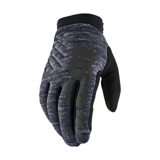 100% Motocross Gloves Winter Brisker - Heather Grey