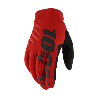 100% Motocross Gloves Winter Brisker - Red