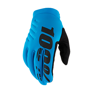 100% Motocross Gloves Winter Brisker - Turqoise