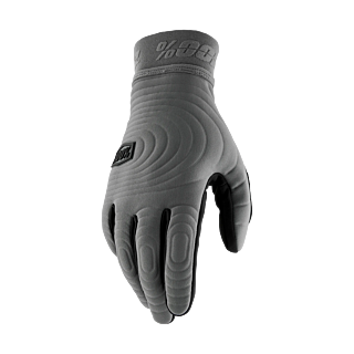 100% Motocross Gloves Winter Brisker Xtreme - Charcoal