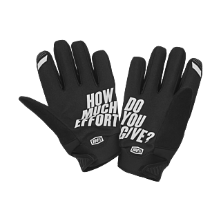 100% Motocross Gloves Winter Brisker - Black / Grey