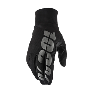 100% Motocross Gloves Winter Hydromatic Waterproof - Black