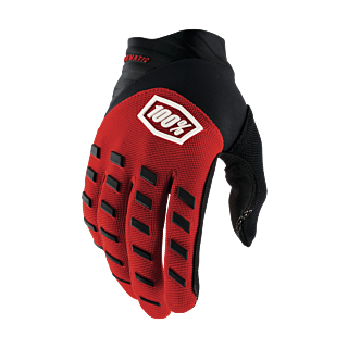 100% Youth Motocross Gloves Airmatic - Red / Black