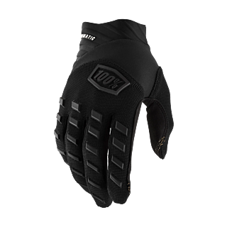 100% Youth Motocross Gloves Airmatic - Black / Charcoal