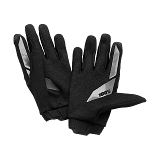 100% Youth Motocross Gloves Ridecamp - Black