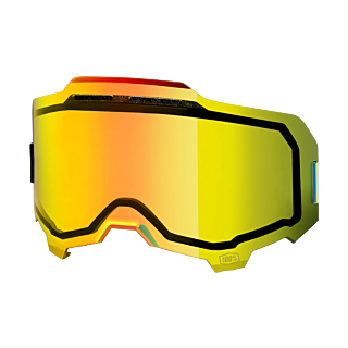 100% Lens ARMEGA / ARMATIC - Injected Dual Vented Mirror Gold