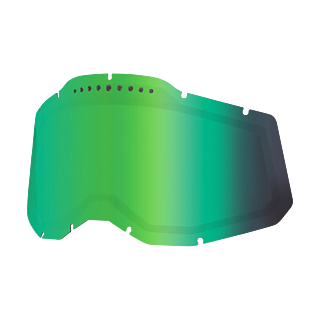 100% Lens RC2/AC2/ST2 - Dual Vented Mirror Green
