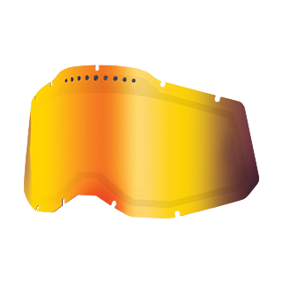 100% Lens RC2/AC2/ST2 - Dual Vented Mirror Red