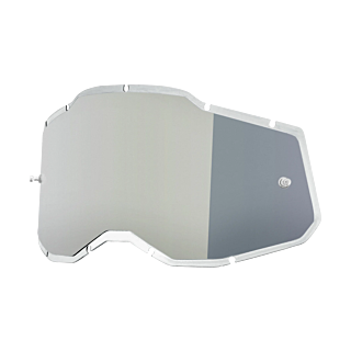 100% Lens RC2/AC2/ST2 - Injected Mirror Silver Flash