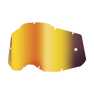100% Lens RC2/AC2/ST2 - Standard Mirror Red