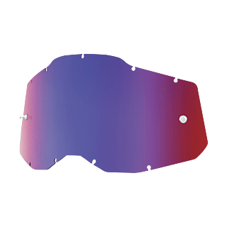 100% Lens RC2/AC2/ST2 - Standard Mirror Red / Blue