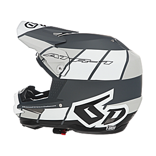 6D Motocross Helmet ATR-1 Shear - White / Grey / Black
